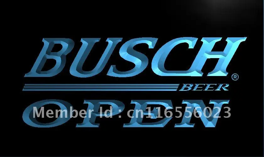 La045 Busch Beer Open Bar Led néon logo home decoration
