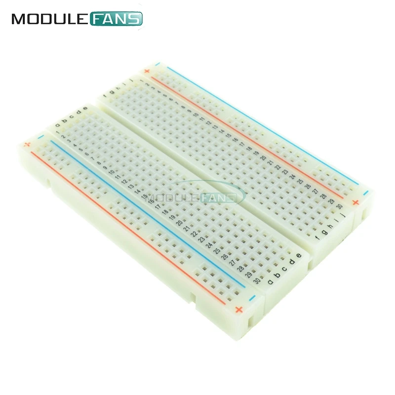 

Holes Universal Solderless PCB Breadboard Mini Test Protoboard DIY Bread Board For Bus Test Circuit Board 400 Tie Points
