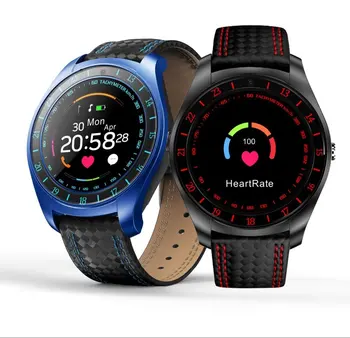 

2018 V10 Smart Watch Men with Camera Bluetooth Smartwatch Pedometer Heart Rate Monitor Sim Card Wristwatch for Android Phone