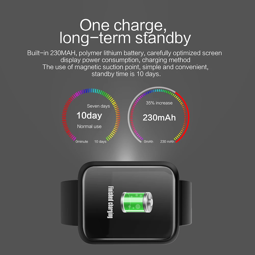 FREZEN Sport3 Smart Watch Men Blood Pressure IP68 Waterproof Fitness Tracker Clock Smartwatch For IOS Android Wearable Devices