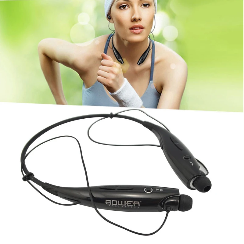 New Design Neck Wear Bluetooth Earphones for Huawei Sumsang Black