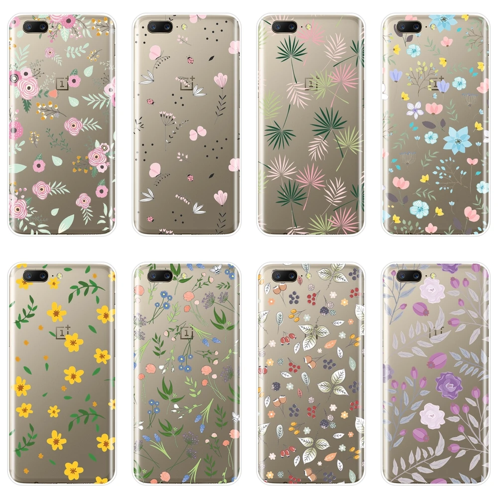 

TPU Phone Case For One Plus 3 3T 5 5T 6 6T Rose Flower Sunflower Floral Silicone Soft Back Cover For OnePlus 6 6T 5 5T 3 3T Case