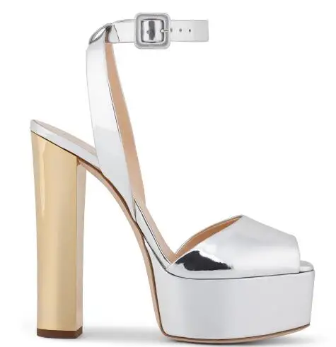 Women Silver Platforms Shoes