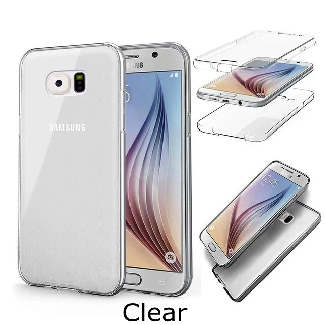 Для Samsung galaxy Note 3 4 5 8 S10 S8 S9 Plus S10e S7 s6 edge A7 A6 A8 2018 Мягкий чехол из ТПУ 360 для всего тела