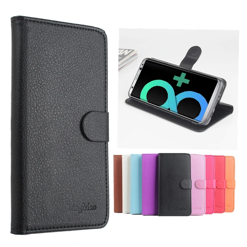 9 Colors Leather Cellphone Case For Samsung Galaxy S8 + Flip Cover housing With Card Slot S7 Edge Plus Phone Covers Cases | Мобильные