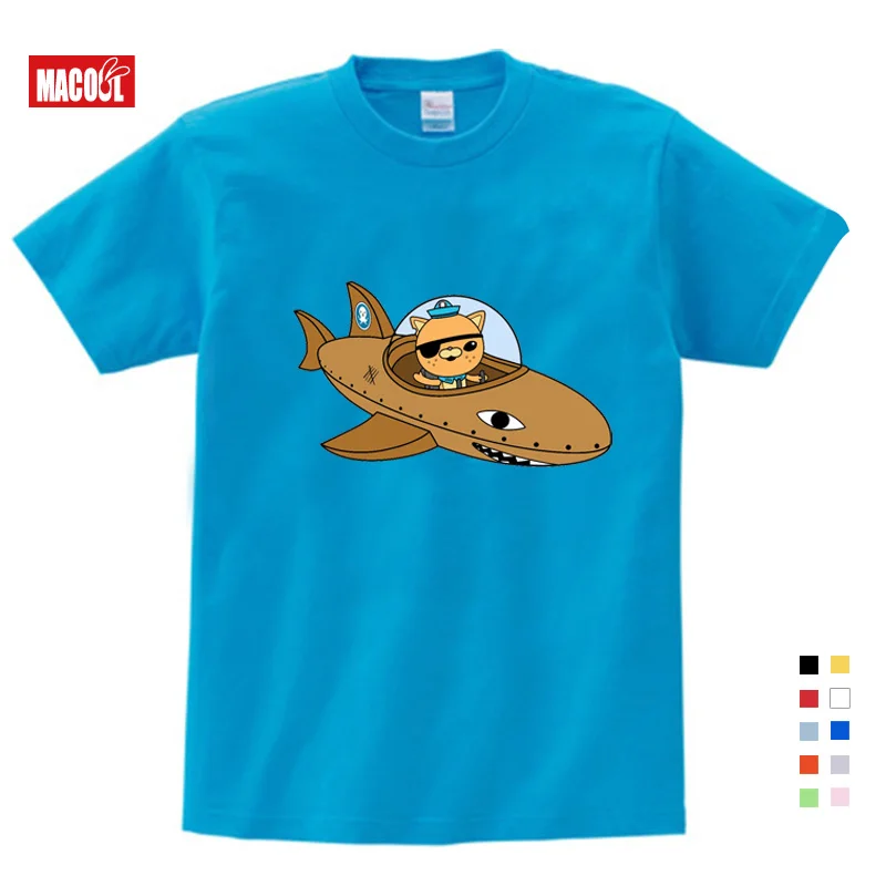 

summer Toddler Kid Girls T-shirt Shark Submarine Baby Top Print Short Sleeve Tshirt Infant Clothes Summer Clothes for Big Kids