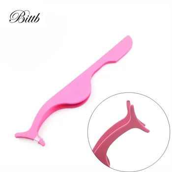 

Bittb 100Pcs False Eyelash Extensions Tweezers Clip Professional Eyelash Applicator Eyebrow Remover Clip Cosmetic Makeup Tools