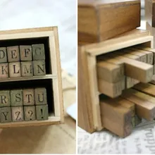 Деревянные Штампы Алфавит и буквы печать uppercase lowercase деревянный набор штампов/28 шт старинный штамп один набор цена