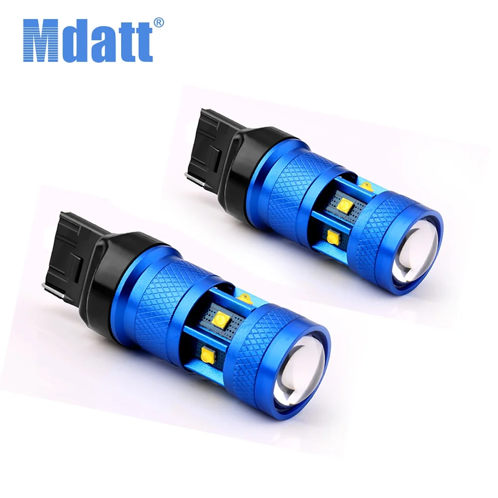 Лампы Mdatt T20 7440 W21W W21/5W 9smd CanBus без ошибок 1156 BA15S P21W фонари заднего хода 2 шт. |