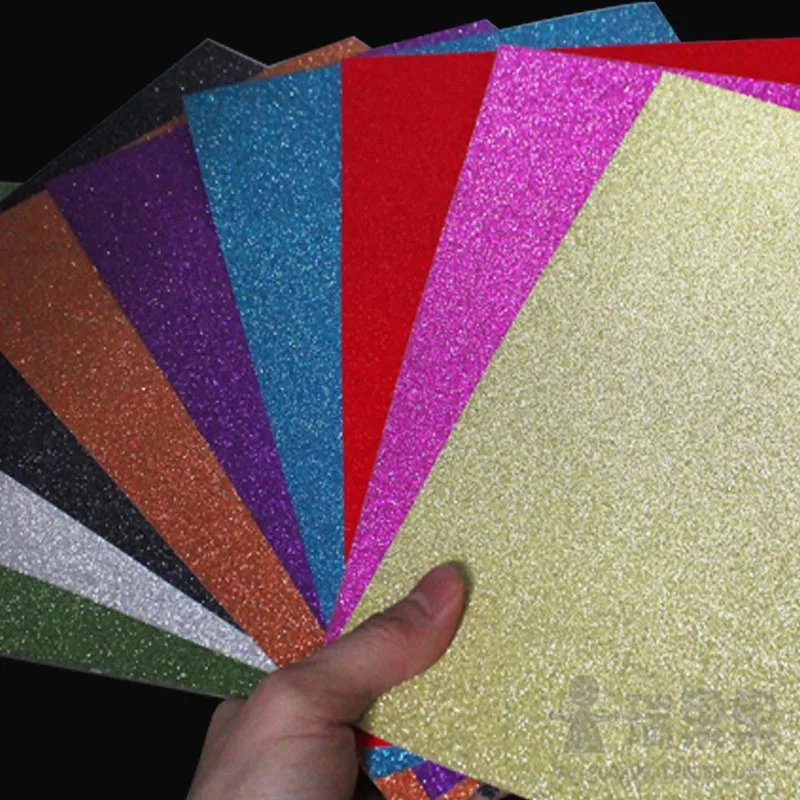 210pcs Glitter Cardstock Glitter Paper 300gsm 12x12 For Gift Box Crafts  Handmade Paper Children's Paper - Craft Paper - AliExpress