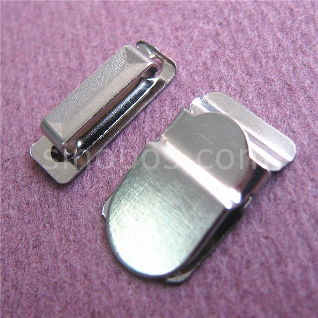 No Sew Trousers Hooks 2 Prongs, brass steel spike hook & bar eye