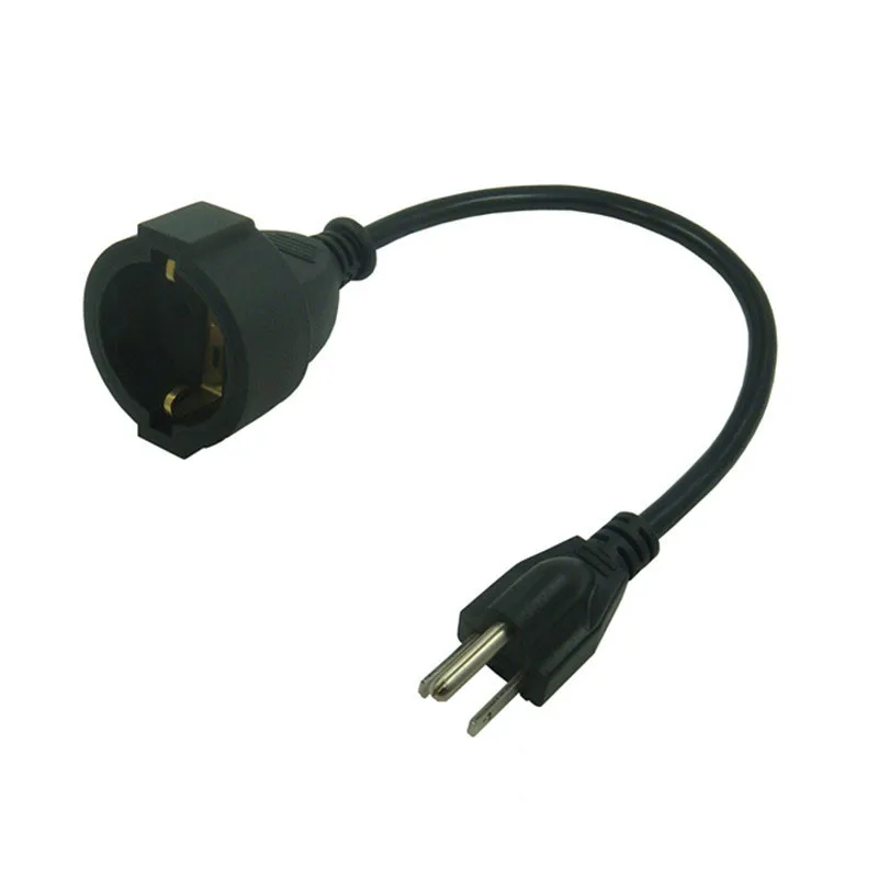 US 3PIN штепсельная Вилка для CEE 7/7 Европейского женского кабеля адаптера Schuko