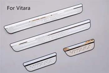 

Stainless steel Door Sill scuff plate Door pedal Car Accessories Car-Styling For Suzuki Vitara 2015 2016 2017 2018