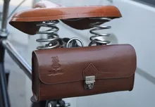 imitation leather roab bike city bike travel bicycle handlebar tube saddle luggage bag