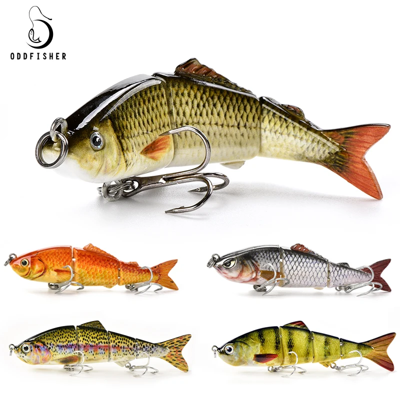 Oddfisher Z03 Swimbait рыболовные приманки-Воблеры, искусственные приманки, Мульти соединенная приманка для окуня, щуки, озера, реки