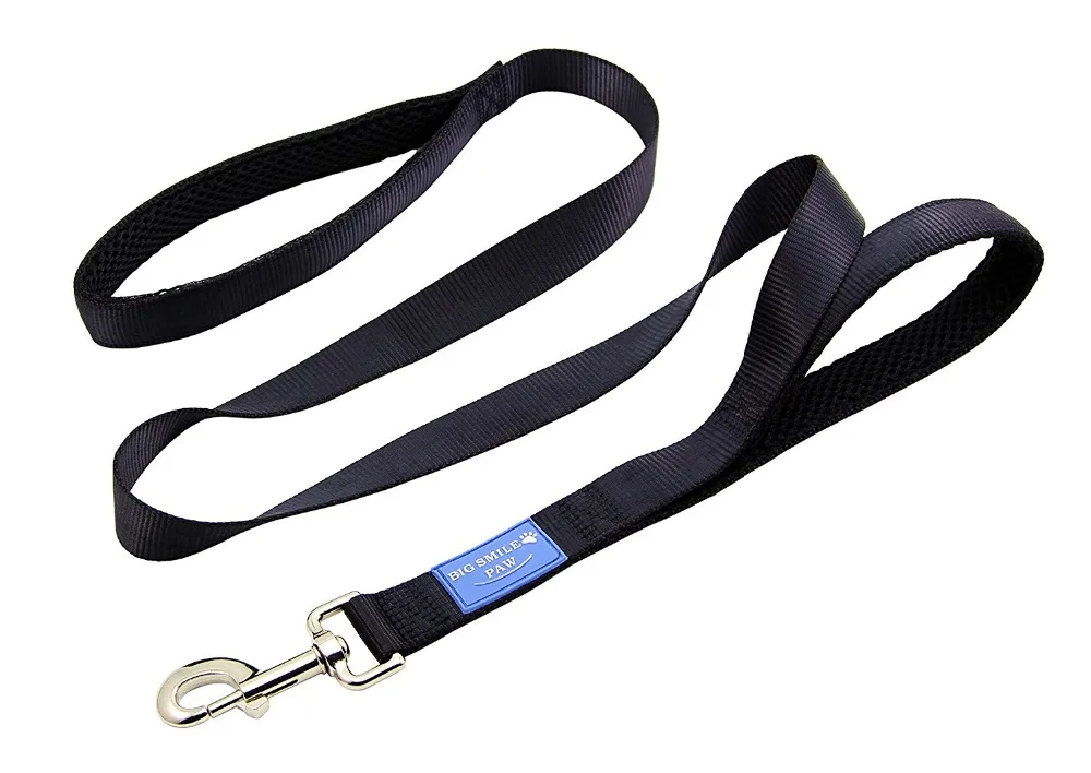 

Double Handles Traffic Nylon Dog Leash Reflective Walking Training ,2 Handles Puppy Leash for Medium Large Dogs