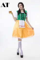 Пособия по немецкому языку Октоберфест Горничной пиво костюм костюмы фантазия Платье для косплея Костюмы для женщи