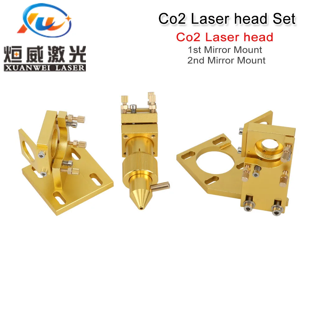 

CO2 Laser Head Set / Reflective Mirror & Focusing Lens Integrative Fixture Mount Holder For Laser Engraver Cutting Machine Parts