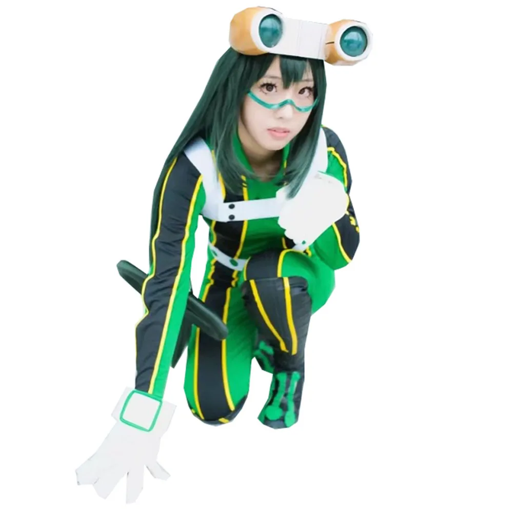 tsuyu-asui-cosplay-trajes-sapo-heroi-traje-cosplay-halloween-2024