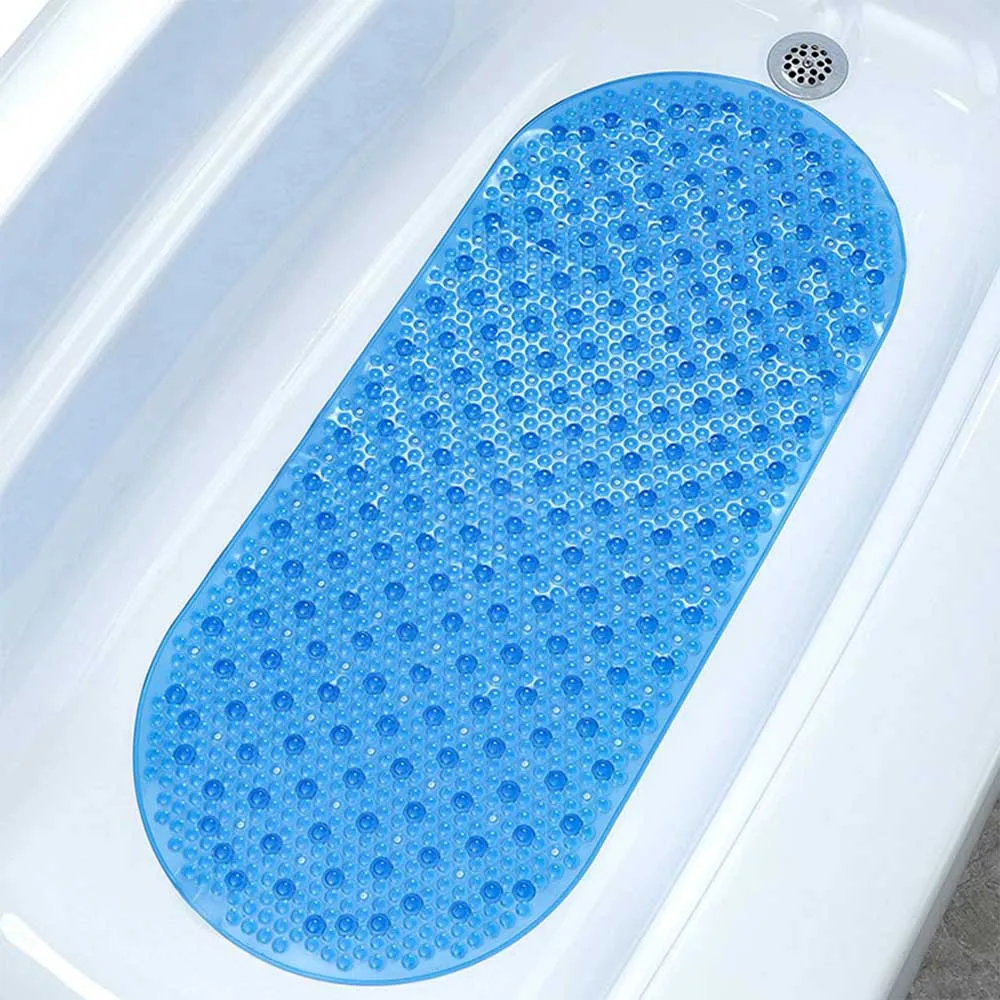 Solid Stone Bathroom Shower Mats Anti-skid Rug Suction Cup Bathtub Non-Slip Carpet