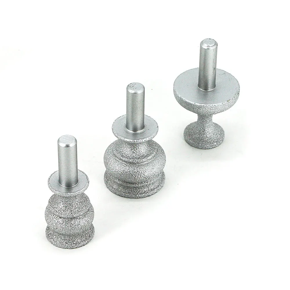 Brazing diamond grinding head cutter for  quartz stone, artificial stone, granite, marble, ceramic, hard plastic trimming GJ014