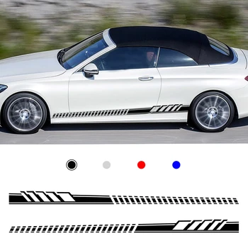 

Car sticker For Mercedes Benz W205 Coupe C Class C63 AMG RT-852 Car Side Skirt Decal Sticker Body Garland sticker