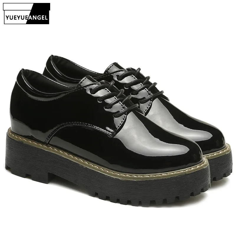 platform lace up shoes