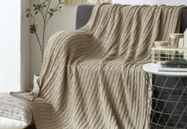 Скандинавское мягкое вязаное одеяло ручной работы из хлопка, покрывало для кровати, розовое, белое, синее, серое вязаное одеяло для дивана, 120*180 см - Цвет: 11