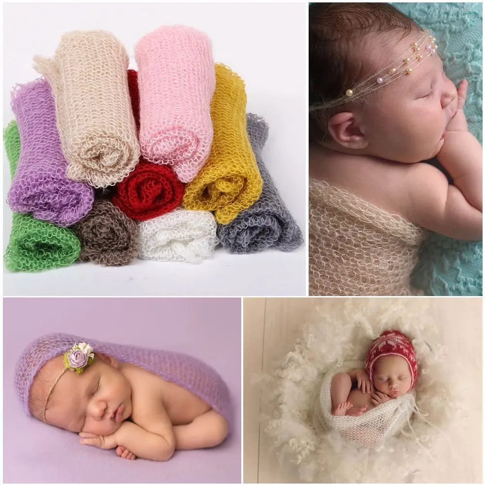 Newborn Baby Stretch Wrap Infant Boys Girls Photography Photo Prop Blanket Rug