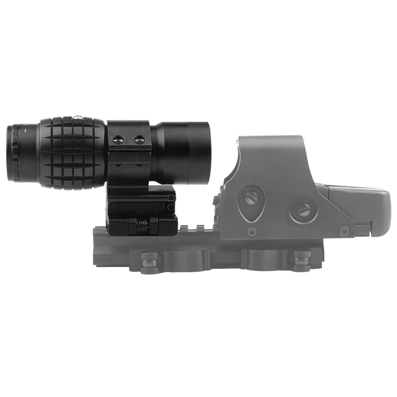 Тактический прицел Лупа 3x30 мм оптический для прицела Aimpoint с откидной на боковую