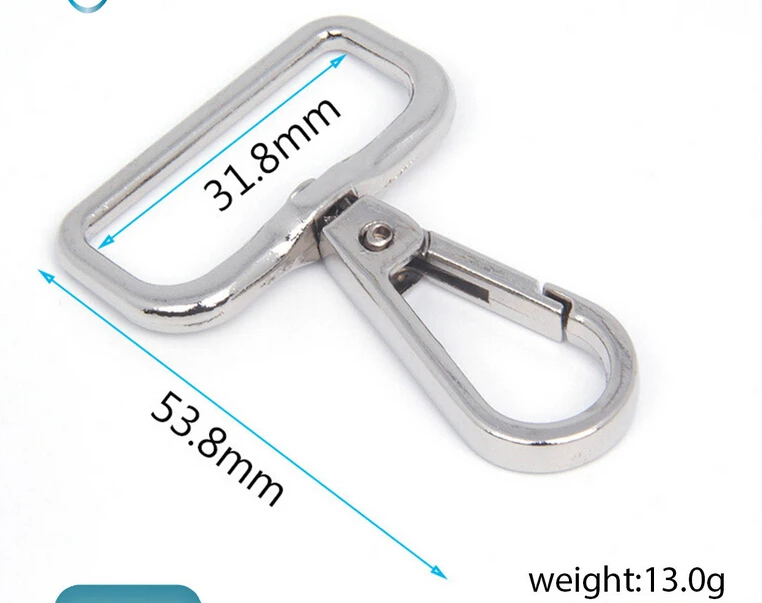 

1 1/4inch gun trigger snap, bag hardware accessories, handbag hook swivel clasp Dog clip Hook Metal Clip Buckle, Swivel clasp