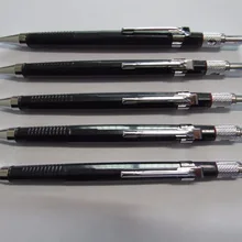 Механический карандаш, 2 мм, 1 шт., черный автоматический карандаш, коричневый, lapiz mines, быстрая