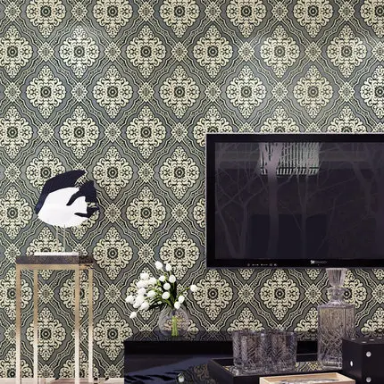 3D European Style Embossed Non-woven Wallpaper Bedroom Living Room TV Background Wall Wallpaper Home 3D European Style Embossed Non-woven Wallpaper Bedroom Living Room TV Background Wall Wallpaper Home
