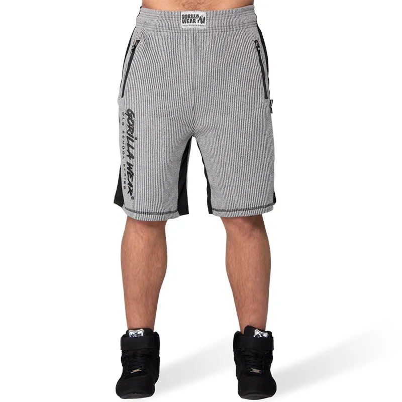 Новые брендовые мужские шорты для фитнеса, бодибилдинга, тренировок, бега, дышащие быстросохнущие пляжные шорты-бермуды - Цвет: 1