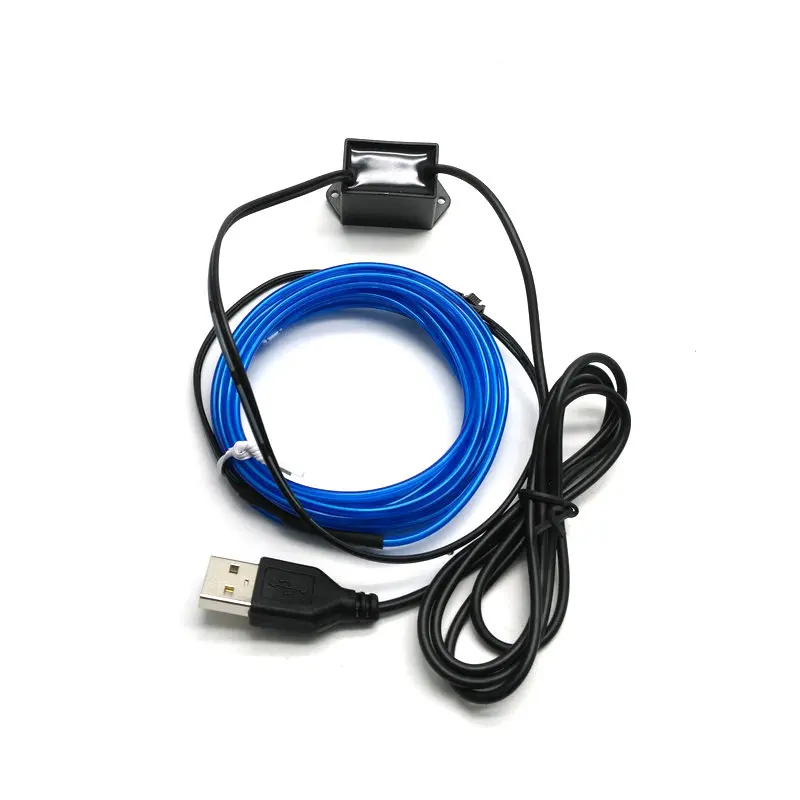1 м/2 м/3 м/5 м 5 в USB неоновый свет для танцевальной вечеринки автомобильный Декор