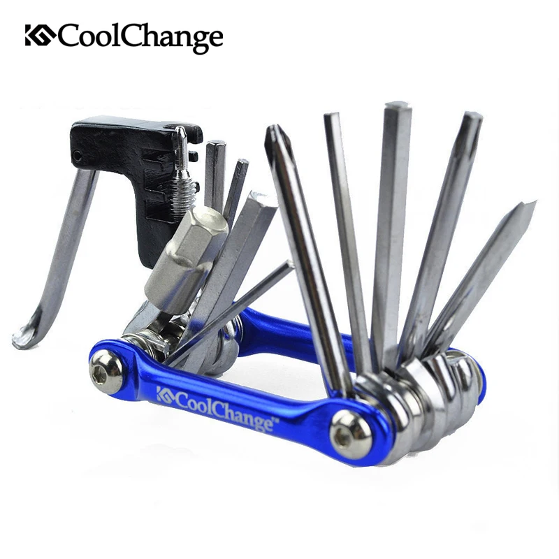 

CoolChange 11 in 1 Multifunction Bicycle Repair Tools Kit Hex Spoke Cycling Screwdriver Stand MTB Bike Repair Tool Accessories