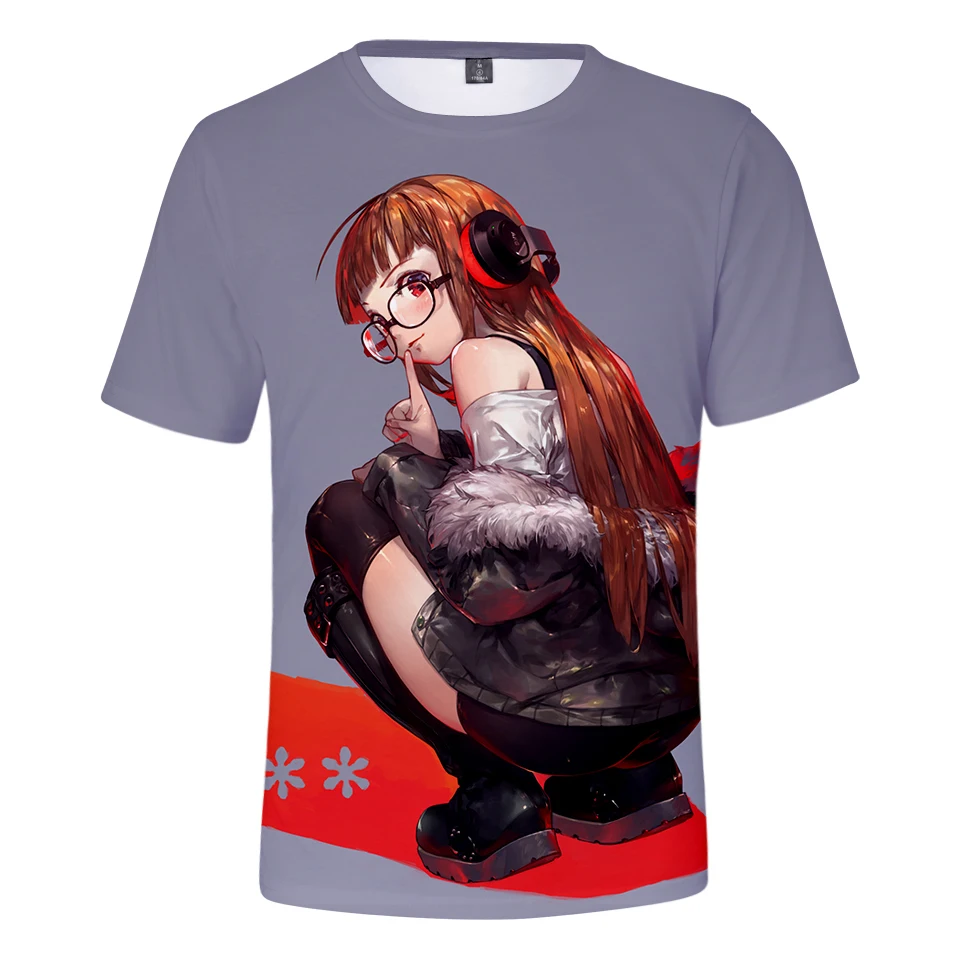 

2019 New Arrival Persona 5 3D T shirt Men/women Summer Fashion Harajuku Short Sleeves 3D Print Persona 5 Men's T-Shirt Top