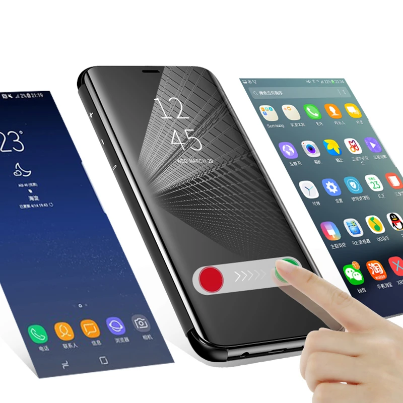 Mirror-View-Case-For-Oneplus-6T-Flip-PU-Leather-Stand-Phone-Cover-For-Oneplus (3)
