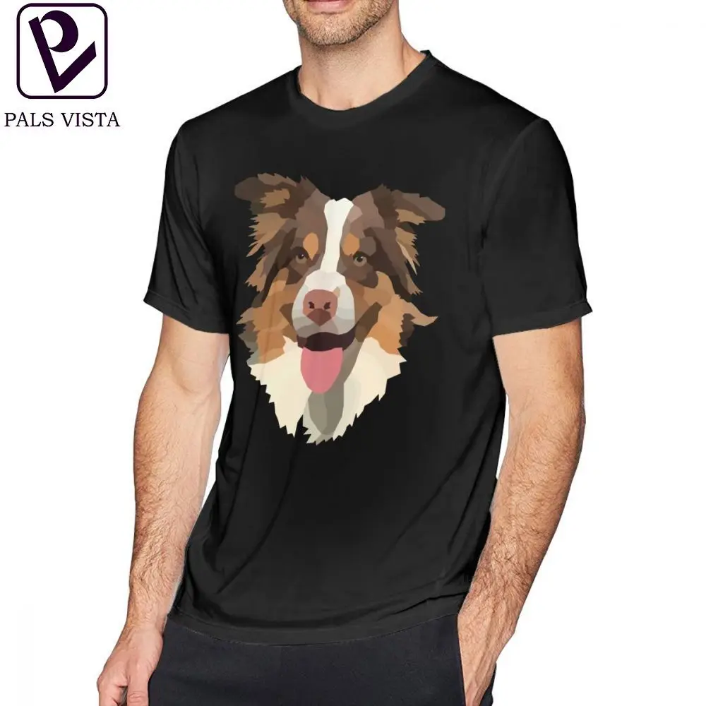 

Australian Shepherd T Shirt Australian Shepherd T-Shirt Short-Sleeve Oversized Tee Shirt Printed Cotton Classic Men Fun Tshirt