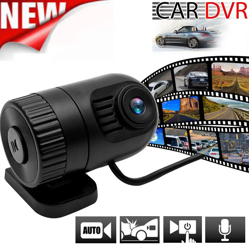 

Mini Car Dash Cam Car DVR Recorder 360 Dgree Camara Len HD Wide Angle Rear Mirror Car DVR With G-Sensor Loop Recording Camera