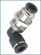 

6mm plastic bulkhead union elbow pneumatic