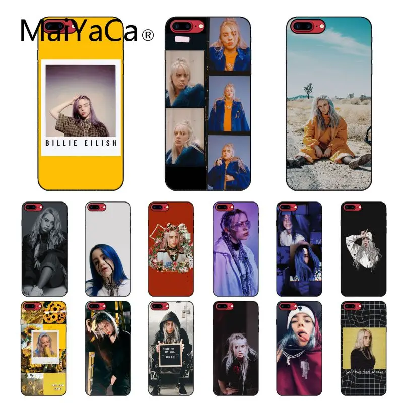 

MaiYaCa Billie Eilish Hot Music Singer Star Phone Case For iphone 11 Pro 11Pro Max 8 7 6 6S Plus 5 5S SE XR X XS MAX