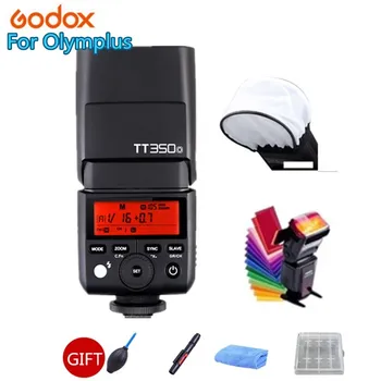 

Godox Mini TT350O Camera Flash Speedlite TTL HSS 1/8000S GN36 Pocket lights TT350-O + Gift kit for Olympus Cmares