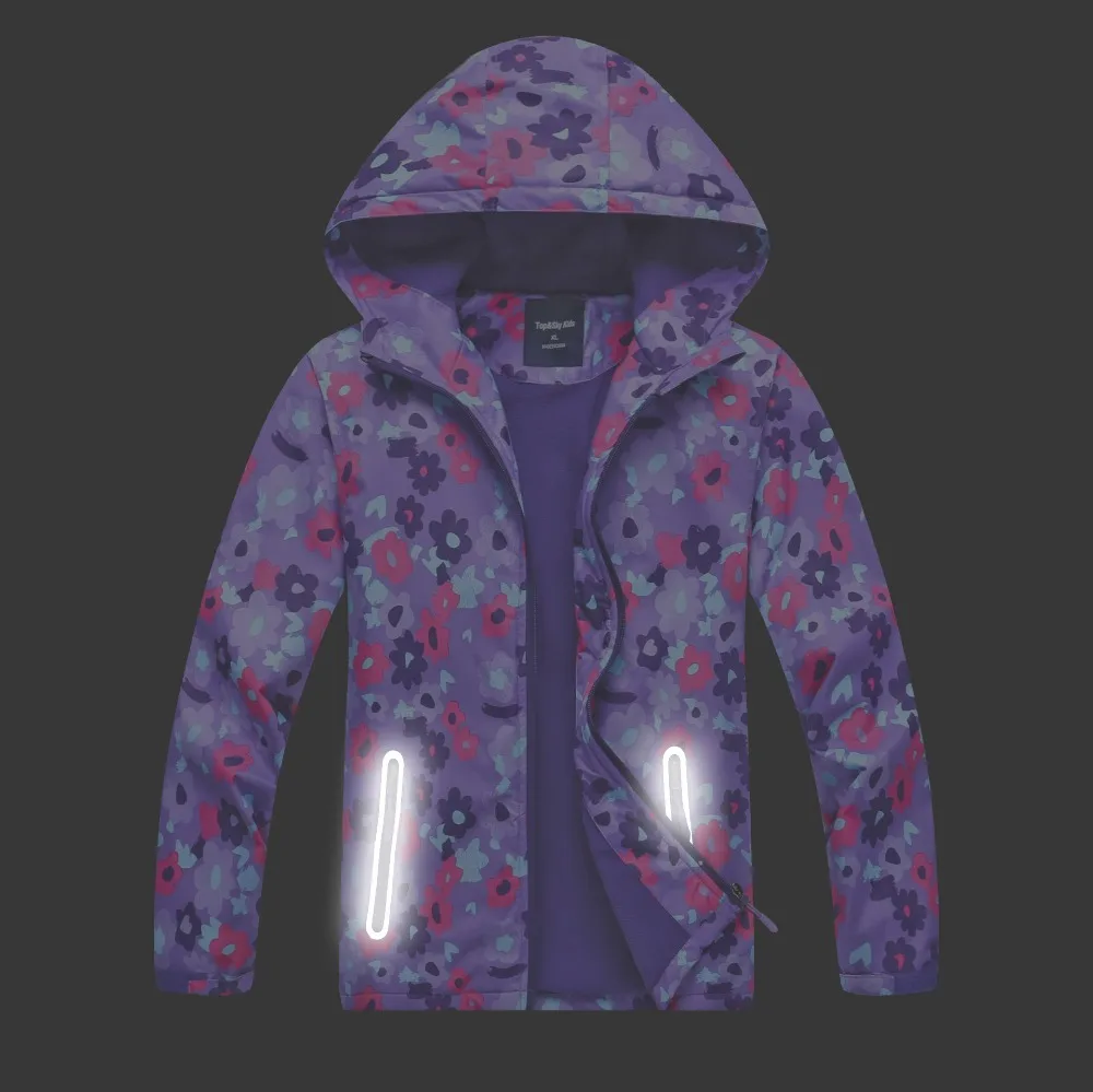 Весенне-осенние детские куртки для девочек, детская Повседневная ветровка для девочек, верхняя одежда, Двухслойное водонепроницаемое ветрозащитное пальто