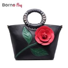 2016 printemps nouvelles femmes sac à main avec une fleur impression de haute qualité PU fourre – tout en cuir sac bandoulière femme sacs rose Hobos sac