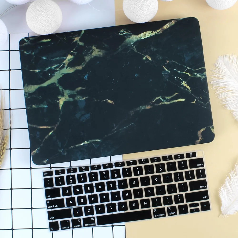 

Batianda Marble Texture Case for MacBook Pro Retina 13 15 inch Touch Bar / Air 11 13.3 Hard Shell Cover with Keyboard Skin