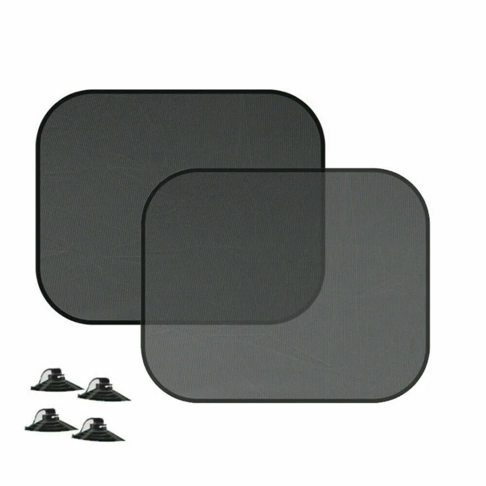 

2X Car Side Rear Window Sun-Visor Shade Mesh Covers Shield Sunshade UV Protector