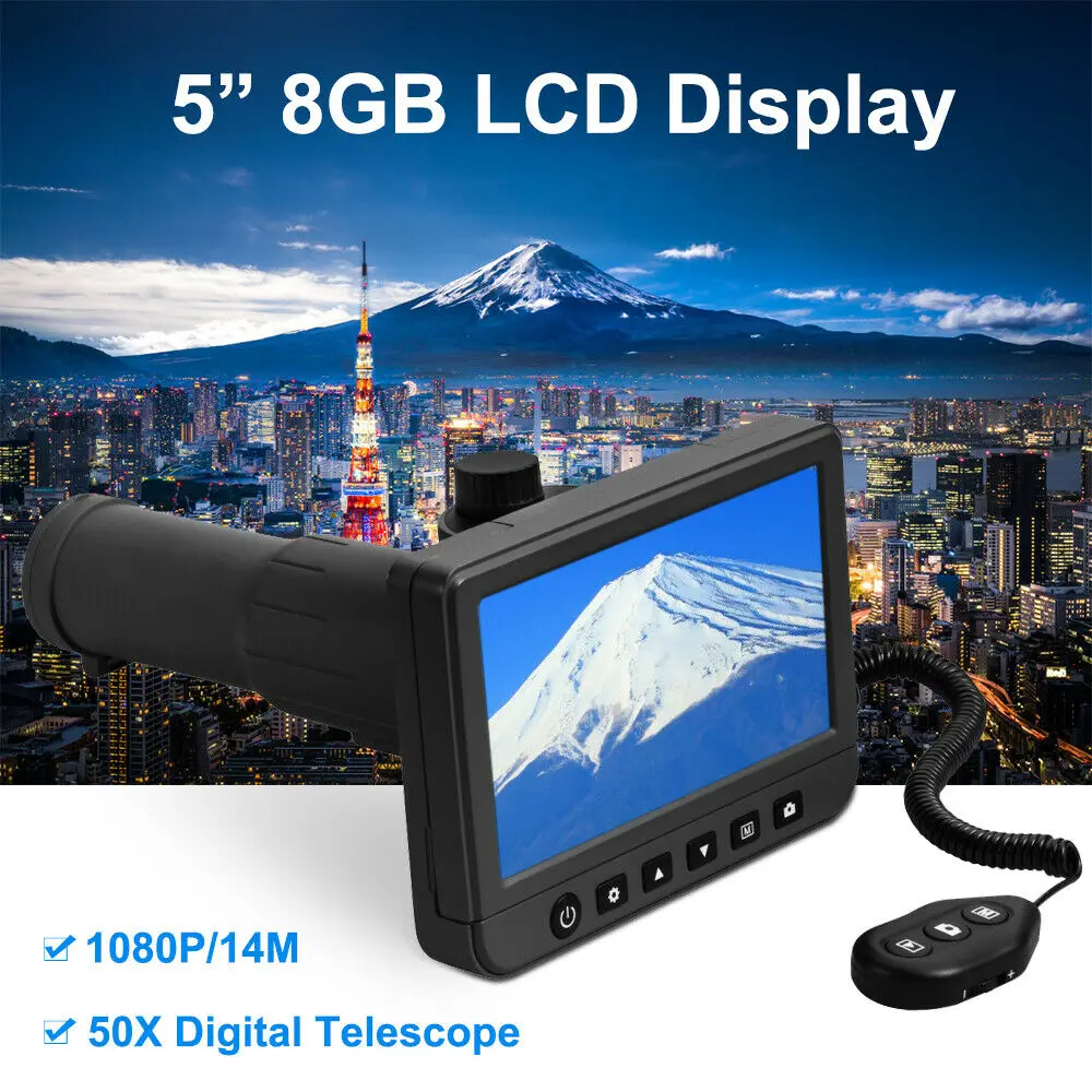 

5.0 inch LCD Digital Monoculars Binoculars Camera 50x 1080P Video Photo Recorder Telescope for Watching Free 8GB TF Card