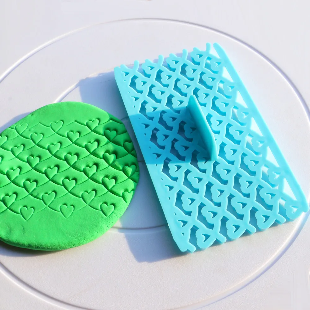 AMW Cake Decorating Tools Heart Fondant Embosser Cutter Cheap Cake