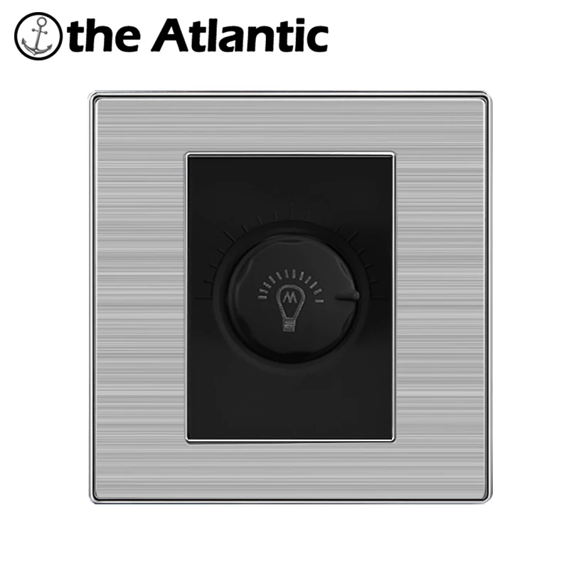 Atlantic Свет Диммер стены прерыватель матовый серебристый Нержавеющая сталь